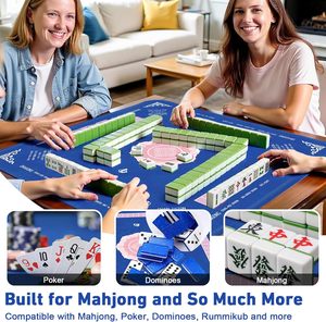 Mahjong bảng Mat xách tay mang Túi giảm tiếng ồn 2 con xúc xắc không trượt cho Poker thẻ Hội Đồng Quản trị gạch trò chơi - Product Image 3