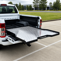 Plateau coulissant universel en aluminium robuste pour benne de camion, tiroir coulissant pour Toyota Tacoma, Ford F150, Hilux, GMC, RAM