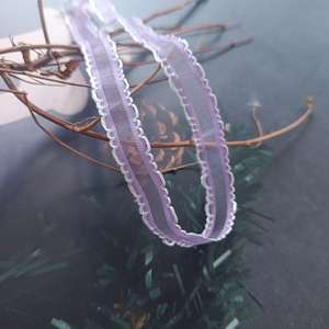 Nastro in Pizzo Colorato a Mezzaluna in Filamento di Seta Bifacciale da 1,0 cm, alla Moda, in Organza e <span class=keywords><strong>Tulle</strong></span> per Borse - Product Image 5