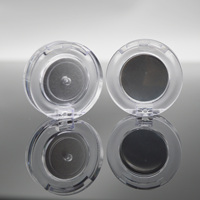 Palette de fards à paupières cosmétiques vide, forme ronde, étui Compact Transparent, maquillage, 26mm, 1 pièce