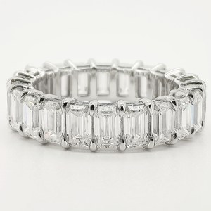<strong>925</strong> Sterling <strong>Silver</strong> Moissanite Diamond <strong>Ring</strong> Full Moissanite Elegant Luxurious Jewelry Accessory Row Moissanite <strong>Rings</strong> - Product Image 5