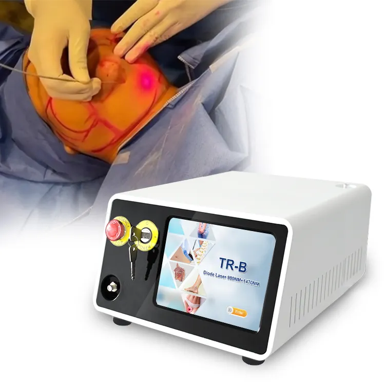 Le plus récent Endolaser 1470nm 980nm Diode Laser Lifting du visage Liposuccion Machine Liposuccion