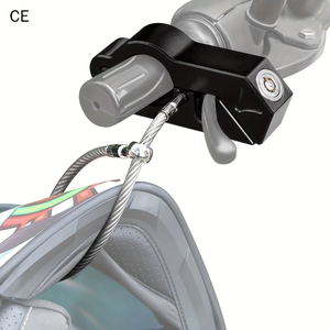 Antivol de guidon de moto en alliage d'aluminium robuste avec câble pour scooters, vélos et motos - Product Image 2