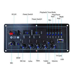 Fabriekslevering 2.0 Kanaal Smart Digitale Eindversterker Bord 12V Bluetooths Audio Luidspreker Printplaat Met Fm <span class=keywords><strong>Bt</strong></span>-Functies - Product Image 2