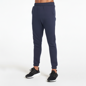 Pantalon de jogging pour homme en toile de coton/polyester léger et tendance, imprimé numériquement, avec motif uni - Product Image 1