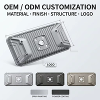 Coque arrière de moniteur en alliage d'aluminium moulé sous pression Carrey Ringer – Solution de boîtier métallique tout-en-un avec finition peinte par pulvérisation