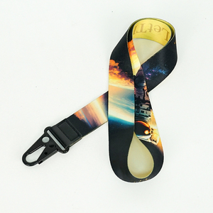 Hot Selling Nylon <b>Lanyard</b> Silkscreen <b>Polyester</b> Badge Reel <b>Lanyard</b> With Metal Buckle - Product Image 3