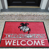 Tapis d'entrée personnalisé avec logo imprimé, design unique, tapis de sol en nylon, tapis de sol en caoutchouc lavable
