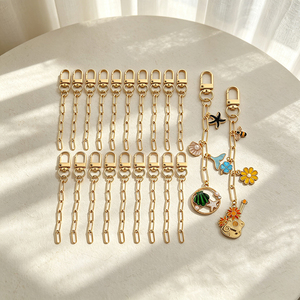 Metal Paperclip Keychain Extension Chain, Gold Bag Strap Connector, Detachable Purse & <b>Key</b> Charm - Product Image 6