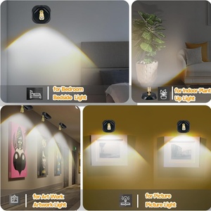 Projecteurs sans fil rechargeables à télécommande, mini lampes spot LED sans fil pour plafond, éclairage intérieur avec batterie - Product Image 6
