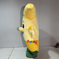 Costume de mascotte gonflable en forme de croissant de lune pour le Ramadan, idéal pour les événements, les défilés et les festivals islamiques du Moyen-Orient