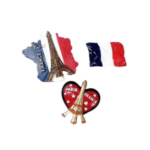 Autocollant de réfrigérateur français, souvenir touristique créatif de la Tour Eiffel, autocollant de réfrigérateur Arc de Triomphe, Louvre, exportation à l'étranger - Product Image 4