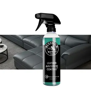 Acondicionador de esmalte de cuero profesional personalizado, cera de recubrimiento de aerosol interior para limpieza de coche, 500ml