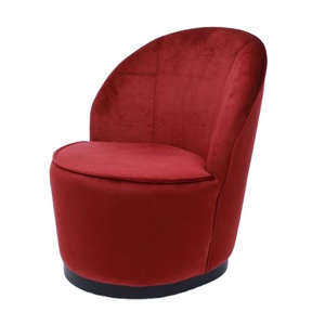Modern <strong>Velvet</strong> Fabric <strong>Small</strong> Round Wing Back Eco-Friendly Living Room Leisure Sofa <strong>Chair</strong> - Product Image 1