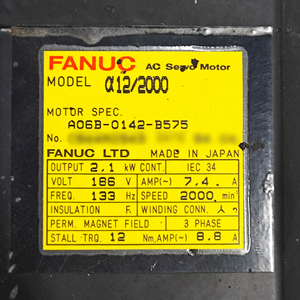 FANUC A06B-0142-B575 ซีรีส์อัลฟ่า เซอร์โวมอเตอร์ AC - Product Image 3