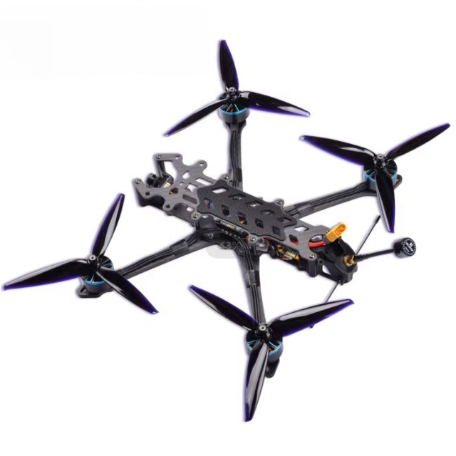 7inch Fpv Drone Ready-To-Fly Kit Includes 6000Mah Battery T14 Remote Controller Battery Charger Plastic