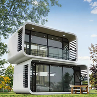 Cabane préfabriquée économique et populaire, type Apple, facile à construire, portable, 20 pieds, 40 pieds, bureau modulaire insonorisé, maison conteneur