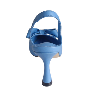 Vendita calda <span class=keywords><strong>eleganti</strong></span> <span class=keywords><strong>scarpe</strong></span> da sposa <span class=keywords><strong>blu</strong></span> tacco alto per la sposa in pelle di vacchetta con tacco sottile - Product Image 5