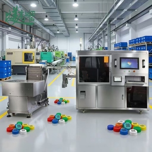 Máquina de Marcado Láser UV Automática con Mecanismo de Alimentación Personalizado para Codificación de Superficies Internas y Externas en Tapas de Botellas Anti-Falsificación - Product Image 1