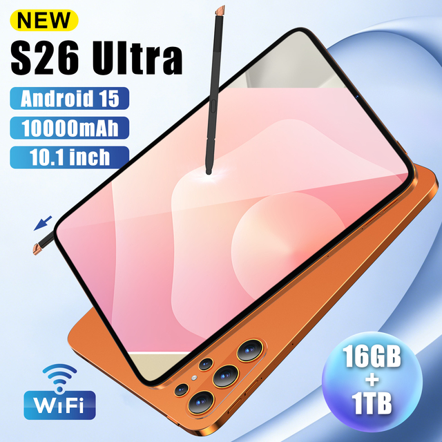 2026 New Global Version 10.1 Inch High Quality Tablet PC HD Display Full-Featured S26 ultra Tablet