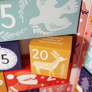 Custom <b>Paper</b> Box Printing Packaging Gift Box Luxury Christmas Advent Calendar <b>Boxes</b> - Product Image 2