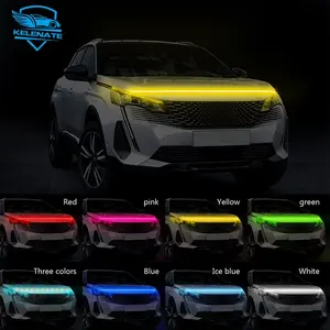 Fabriek Aangepaste Rgb Universele Front Led Light Auto Overdag Lopende Led Kap Verlichting Led Strip Auto Omgevingsverlichting