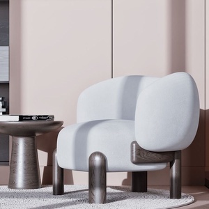 <span class=keywords><strong>Fauteuil</strong></span> de canapé simple de concepteur nordique moderne <span class=keywords><strong>fauteuil</strong></span> de loisirs décontracté en tissu pour salon et balcon Internet célébrant - Product Image 3