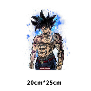 Transferencias termoadhesivas de Super Saiyan Dragon Ball para decoración de ropa, impresión de dibujos animados, impresión de plastisol para camisetas - Product Image 2