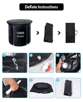 Baignoire de récupération gonflable de haute qualité pour bain de glace à domicile, en PVC, pour immersion froide