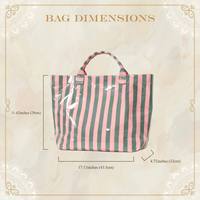 Sac de plage personnalisé Royal Fair, sac de plage à bandoulière en PVC rayé résistant à l'eau, grande capacité, sac de voyage et de rangement quotidien