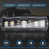 Nouvelle barre lumineuse LED RGB 12V pour moto/tout-terrain, en aluminium, étanche IP67, 1000LM, feux auxiliaires pour voitures