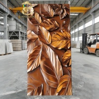 Panneau mural flexible moderne en PVC, plaque de marbre UV, revêtement mural décoratif imperméable et ignifuge