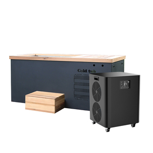 Chillmend phổ biến tất cả trong một bằng gỗ thép không gỉ lót bên trong lạnh Plunge bồn tắm phục hồi Pod với Thông Minh OTA Wifi điều khiển Máy làm lạnh - Product Image 1