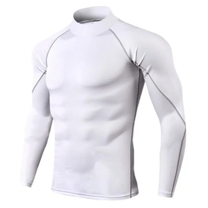 Wholesale Sun Protection Clothing Mens <b>Compression</b> <b>Shirt</b> Gym Baselayer Rash Guard Swim <b>Shirts</b> - Product Image 3