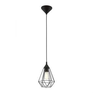 Lámpara de Techo TARBES de 1 Luz, Negra, 17.5 cm - 1x60W E27 - Product Image 1