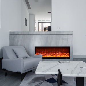 <span class=keywords><strong>Cheminée</strong></span> électrique décorative encastrée, dimensions personnalisées, flamme réglable à distance, <span class=keywords><strong>cheminée</strong></span> d'intérieur - Product Image 3