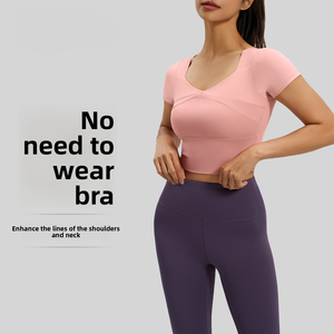 Ensemble <span class=keywords><strong>de</strong></span> sport amincissant ODM OEM pour l'été avec coussinets <span class=keywords><strong>de</strong></span> poitrine, <span class=keywords><strong>tenue</strong></span> <span class=keywords><strong>de</strong></span> yoga et d'entraînement fitness ajustée pour femme - Product Image 2