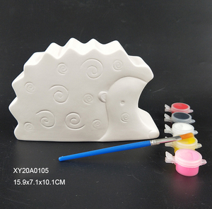 돼지 저금통 키트 페인트 나만의 돼지 저금통, 소녀와 소년을 위한 재미있는 공예 키트, 초벌구이 흰색 올빼미 모양 돼지 저금통 DIY - Product Image 6