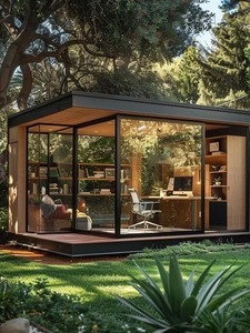 Phong cách hiện đại Châu Âu 4 mùa sunroom sunnyjoy sunroom với khung hợp kim nhôm và mái kính cường lực cho sân - Product Image 5