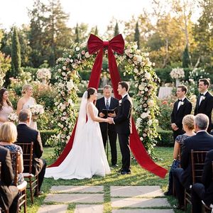 Wholesale Velvet Christmas <b>Red</b> Giant <b>Bow</b> for Shopping Mall Wedding Backdrops Wall Outdoor Events Wedding Xmas Decoration - Product Image 4