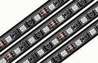 Éclairage d'ambiance LED transfrontalier pour voiture, éclairages de plancher monochromes 1-vers-2 et 1-vers-4, lumières décoratives colorées pour voiture