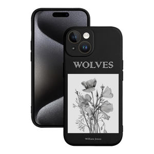 Funda de teléfono móvil de silicona suave personalizada OEM para <span class=keywords><strong>iPhone</strong></span> 15 14 Pro Max 13 12 X funda de teléfono de silicona líquida con estampado de flores - Product Image 1