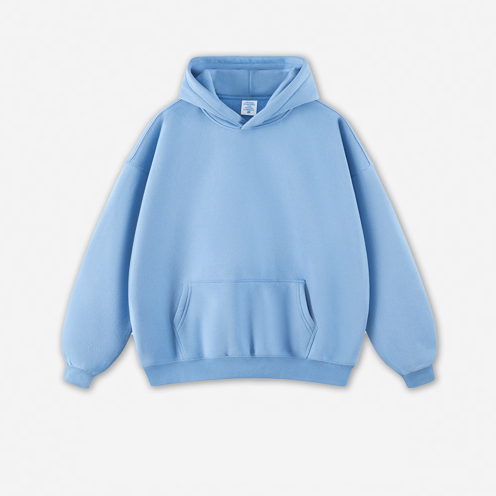 sweat à capuche bleu