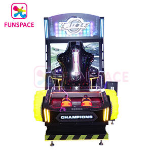 Funspace Máquina de juegos de carreras de coches <span class=keywords><strong>locos</strong></span> Arcade que funciona con monedas Máquina de videojuegos de coches de carreras de diversión interior - Product Image 3