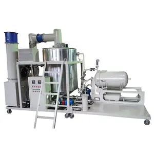 Waste black engine oil recycling to base oil filter plant