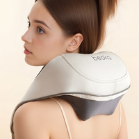 Beoka 2600hAm Masseur de cou portable sans fil à chaleur compressée avec chaleur Relaxation Shawl Massage Device Relaxation Massager