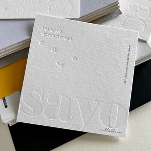 <span class=keywords><strong>Carte</strong></span> en coton 400gsm papier fait à la main <span class=keywords><strong>carte</strong></span> de vœux logo en relief personnalisé pour mariage - Product Image 3