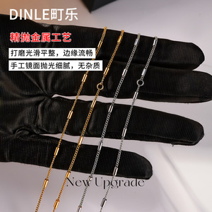 สร้อยคอ Dinle Sweater Chain ดีไซน์พู่ห้อยโลหะผสมสังกะสี สไตล์หรูหราเบาๆ สำหรับแฟชั่นฤดูใบไม้ร่วงและฤดูหนาว - Product Image 1