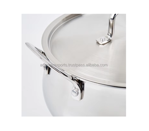 Olla de Cocina de Acero Inoxidable con Tapa – Acabado Espejo, Asa Resistente - Product Image 6