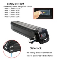 US Stock 36v 48v 13ah 15ah 18ah Ebike Lithium Ion 18650 Batterie Pack Vélo électrique EBike Batterie Silver Fish